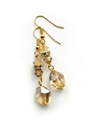 Gold Beaded Earrings