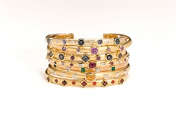 Gold Gemstone Bracelets