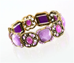 Purple and Gold Bracelet