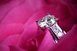 Diamond and Platinum Ring